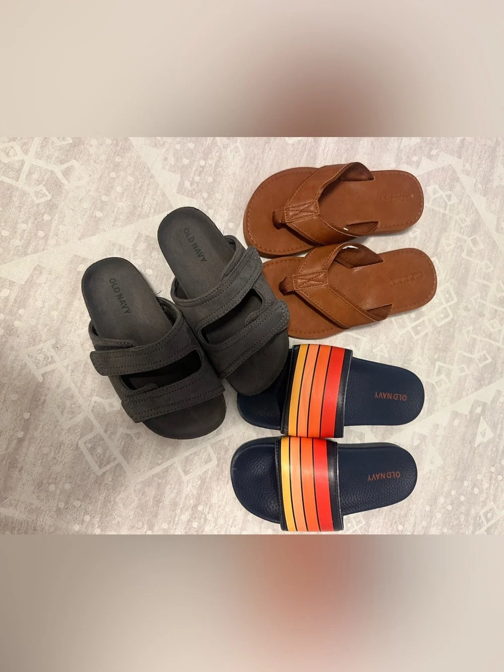 Boys Summer Sandals Bundle | Old Navy & More | Size 12/13 | 3 Pairs